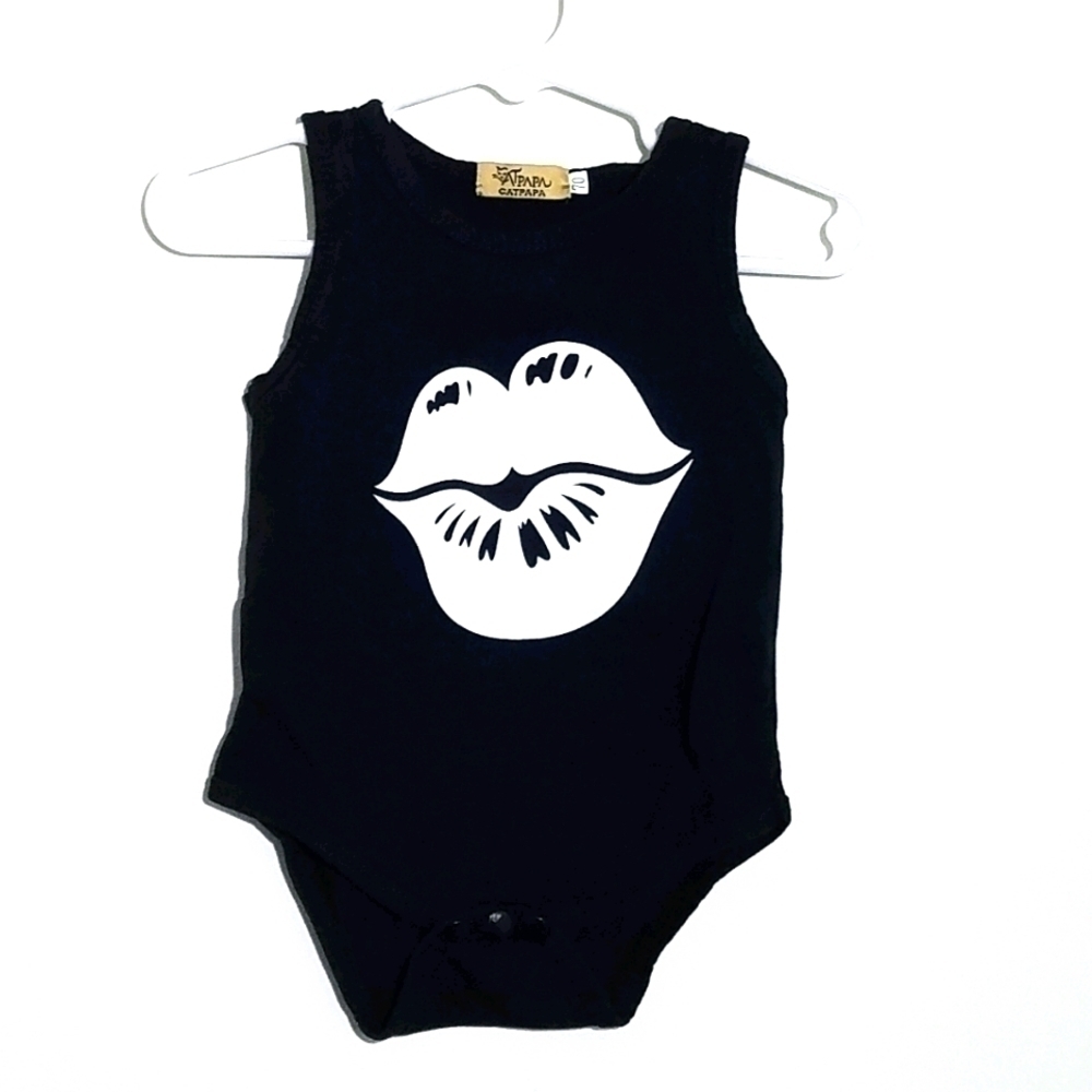 Catpapa Lips Kiss Onesie Bodysuit 70 6-12m